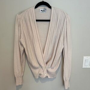 Elegant Vintage Cream/Blush Cardigan
